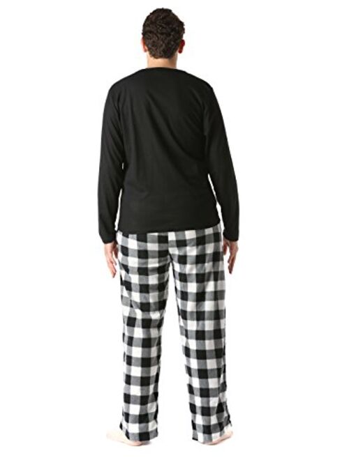 #followme Polar Fleece Pajama Pants Set for Men Sleepwear PJs