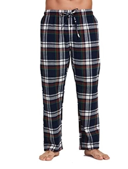 CYZ Men's 100% Cotton Premium Super Soft Flannel Plaid Pajama/Lounge Pants