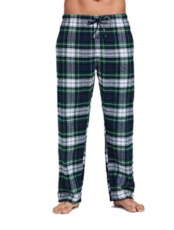 CYZ Men's 100% Cotton Premium Super Soft Flannel Plaid Pajama/Lounge Pants