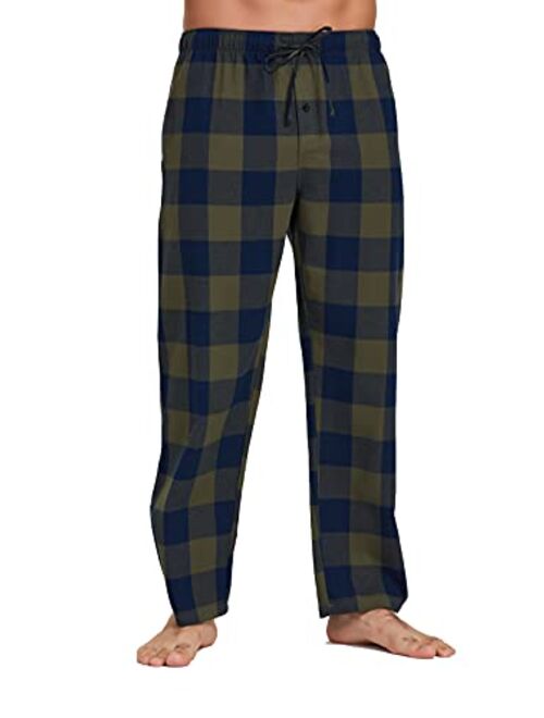 CYZ Men's 100% Cotton Premium Super Soft Flannel Plaid Pajama/Lounge Pants