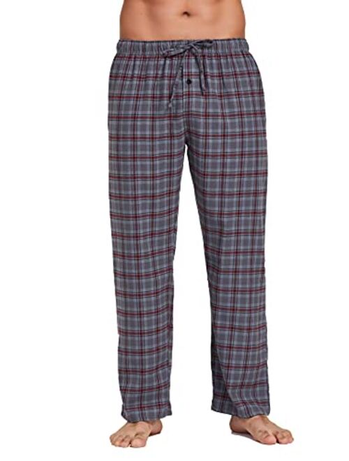 CYZ Men's 100% Cotton Premium Super Soft Flannel Plaid Pajama/Lounge Pants