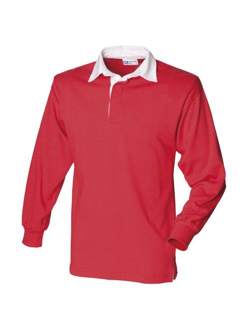 Front Row Long Sleeve Classic Rugby Shirt, 14 Colours, Small to XXL