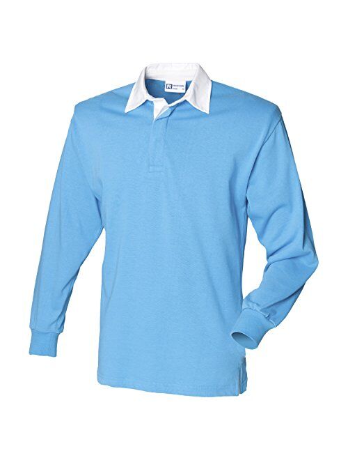 Front Row Long Sleeve Classic Rugby Shirt, 14 Colours, Small to XXL