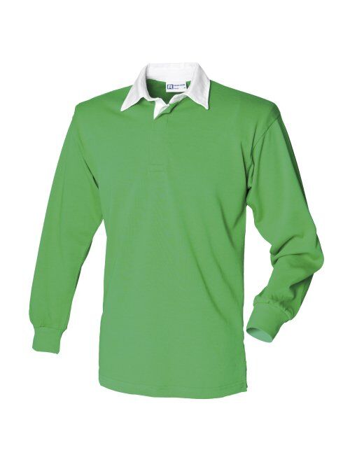 Front Row Long Sleeve Classic Rugby Shirt, 14 Colours, Small to XXL