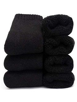 Womens Super Thick Wool Socks - Soft Warm Comfort Casual Crew Winter Socks (Pack of 3-5), Multicolor