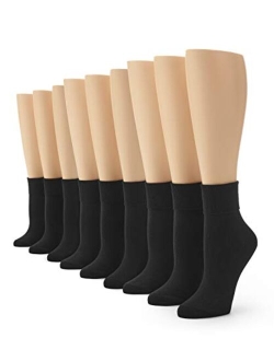 Women's Cotton Basic Cuff Sock