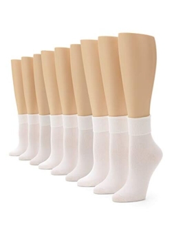 Women's Cotton Basic Cuff Sock