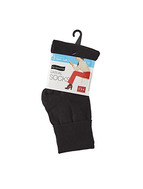 No Nonsense Women's Cotton Basic Cuff Sock