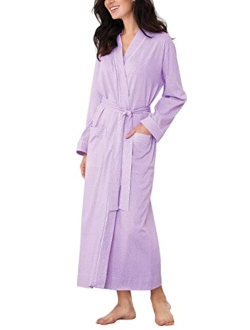 Long Women's Cotton Robes - Soft Robe Womens