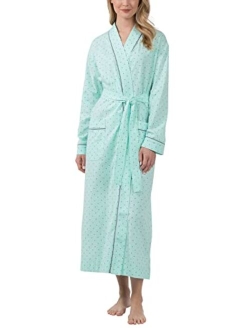 Long Women's Cotton Robes - Soft Robe Womens