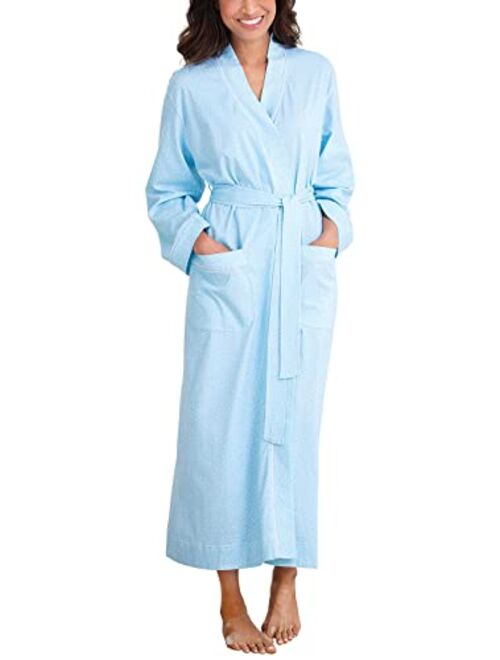 PajamaGram Long Women's Cotton Robes - Soft Robe Womens