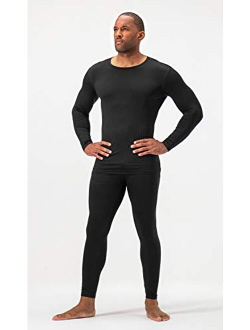 DEVOPS Men's Thermal Underwear Long Johns Set with Fleece Lined