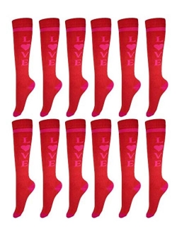 Gelante 12 Pairs Women Knee High Socks