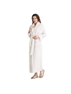 Long Bath Robe for Womens Plush Soft Fleece Bathrobes Nightgown Ladies Pajamas Sleepwear Housecoat