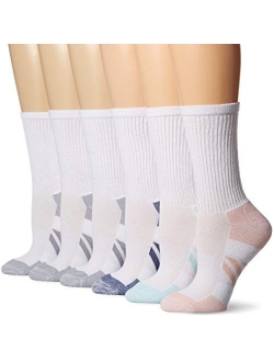 Women's 6-Pack Performance Cotton Cushioned Athletic Crew Socks