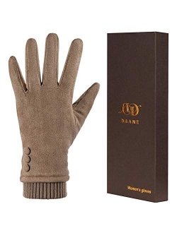 Women Winter Warm Touch Screen Phone Windproof Gloves Wear Lined Thick Gloves