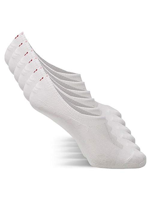 DANISH ENDURANCE No Show Socks 6-Pack for Men & Women, Sneakers & Loafers, Made in EU, OEKO-TEX, Non Slip, Invisible