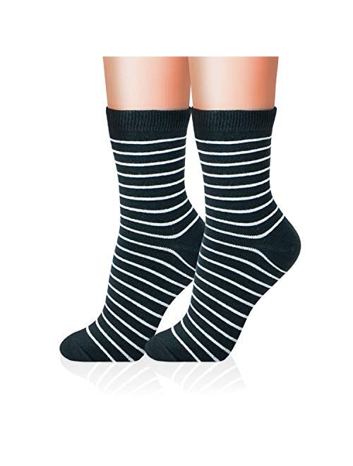 Kikiya Socks Women's Pattern Design Crew Socks