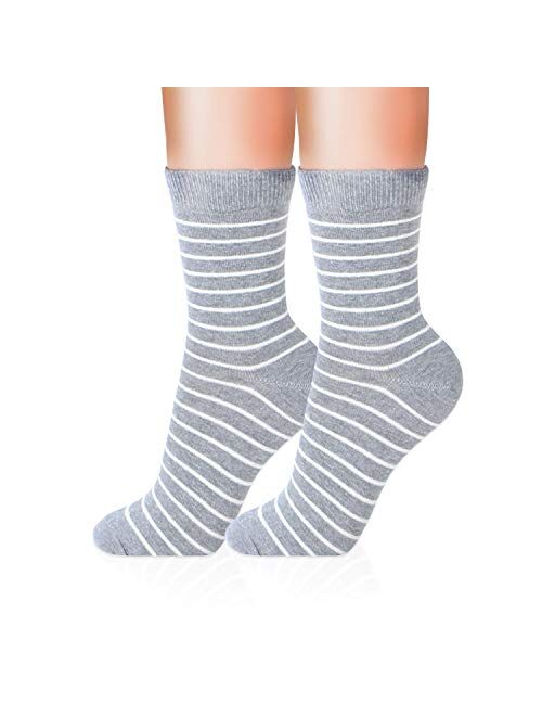 Kikiya Socks Women's Pattern Design Crew Socks