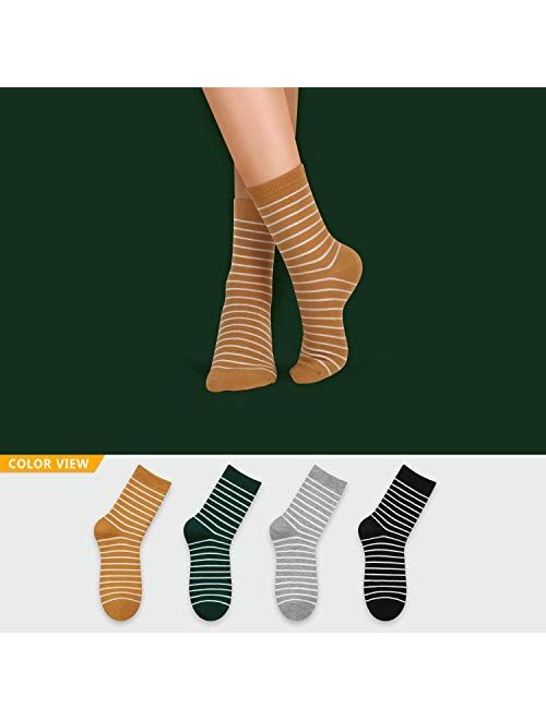 Kikiya Socks Women's Pattern Design Crew Socks