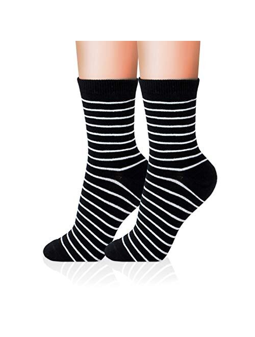 Kikiya Socks Women's Pattern Design Crew Socks