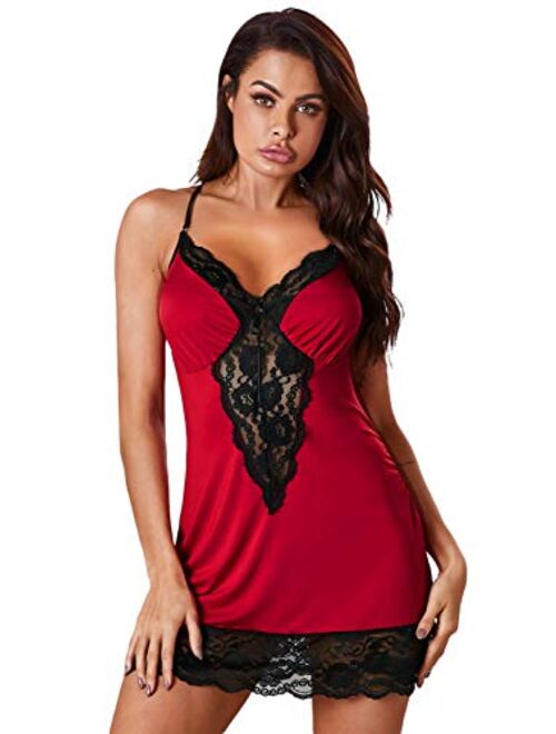 lime flare Sexy Plus Size Silk Nighty Chemise Satin Lingerie Sets S-5X