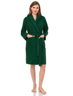 TowelSelections Women's Robe, Turkish Cotton Short Terry Bathrobe Made in Turkey