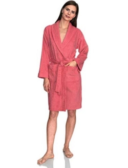 TowelSelections Women's Robe, Turkish Cotton Short Terry Bathrobe Made in Turkey