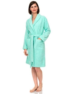 TowelSelections Women's Robe, Turkish Cotton Short Terry Bathrobe Made in Turkey