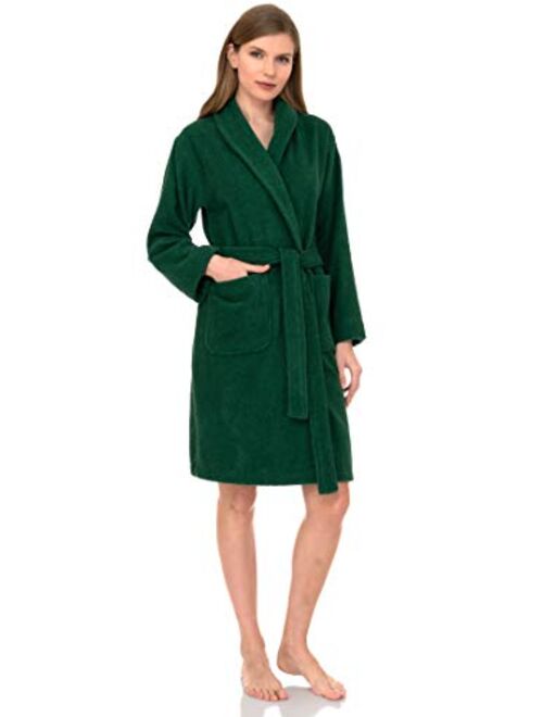 TowelSelections Women's Robe, Turkish Cotton Short Terry Bathrobe Made in Turkey