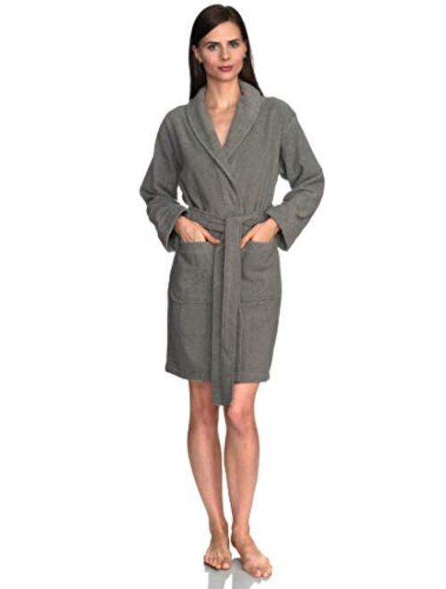 TowelSelections Women's Robe, Turkish Cotton Short Terry Bathrobe Made in Turkey