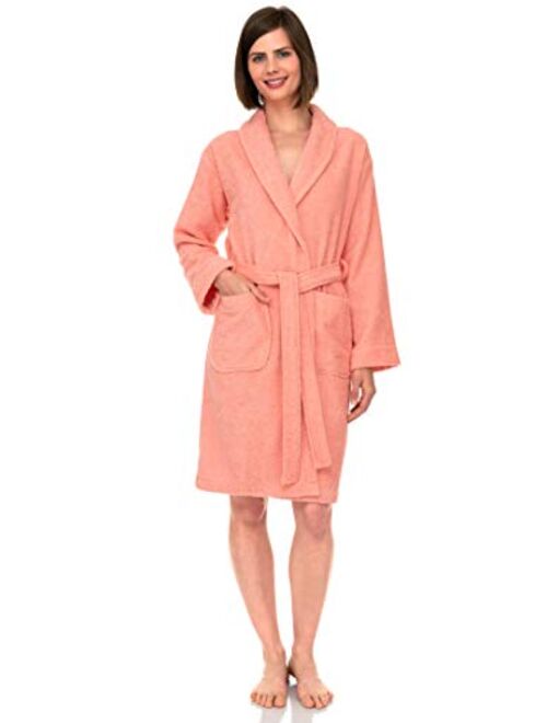 TowelSelections Women's Robe, Turkish Cotton Short Terry Bathrobe Made in Turkey