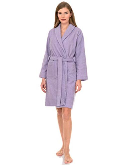 TowelSelections Women's Robe, Turkish Cotton Short Terry Bathrobe Made in Turkey