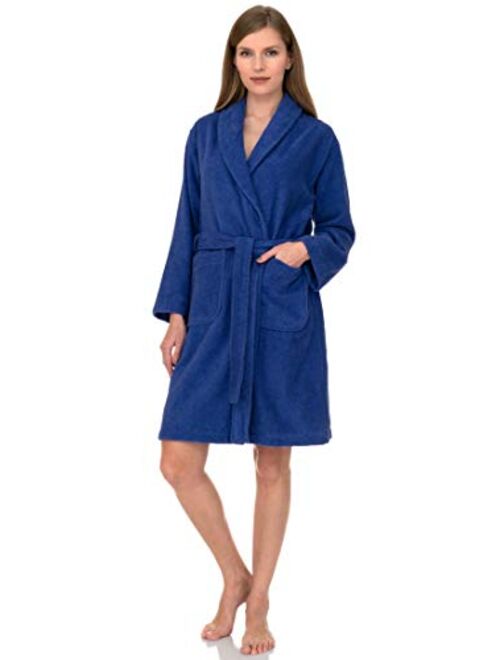 TowelSelections Women's Robe, Turkish Cotton Short Terry Bathrobe Made in Turkey