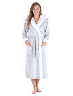 Sleepyheads Women's Fleece Long Sleeve Wrap Robe with Pockets