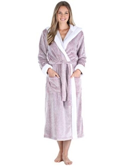 Sleepyheads Women's Fleece Long Sleeve Wrap Robe with Pockets