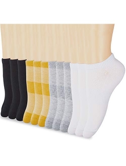 Ankle Socks for Women,3-12 Pair Womens Low Cut Socks Ankle No Show Athletic Short Cotton Casual Socks