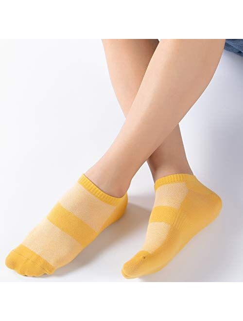 Ankle Socks for Women,3-12 Pair Womens Low Cut Socks Ankle No Show Athletic Short Cotton Casual Socks