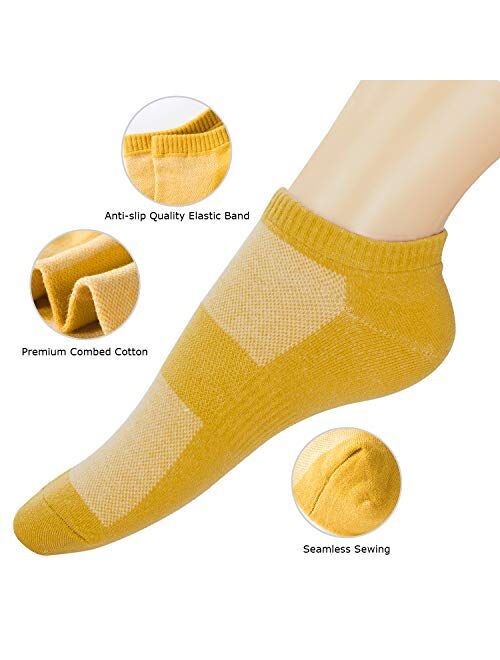 Ankle Socks for Women,3-12 Pair Womens Low Cut Socks Ankle No Show Athletic Short Cotton Casual Socks