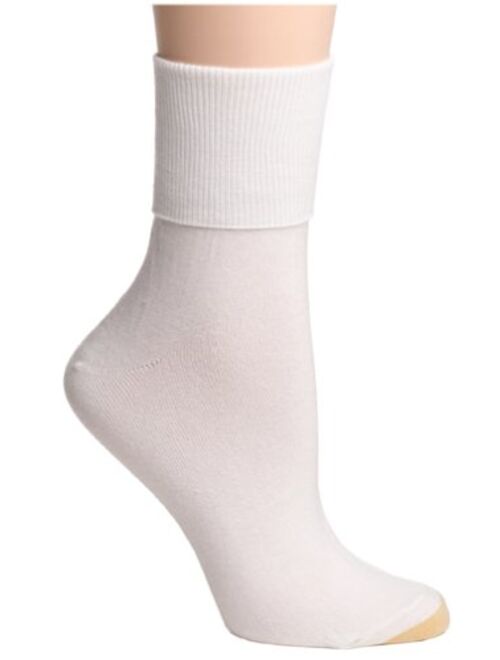 Gold Toe Women's Turn-Cuff Sock, Pack of Three