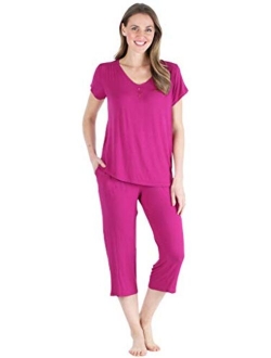 Pajama Heaven Women's Bamboo Jersey Pajama Sleepwear