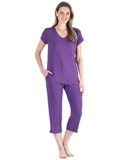 Pajama Heaven Women's Bamboo Jersey Pajama Sleepwear