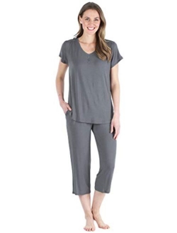 Pajama Heaven Women's Bamboo Jersey Pajama Sleepwear