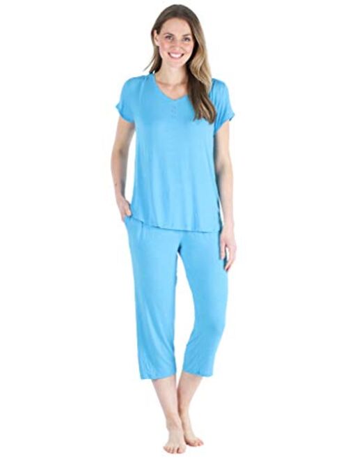 Pajama Heaven Women's Bamboo Jersey Pajama Sleepwear