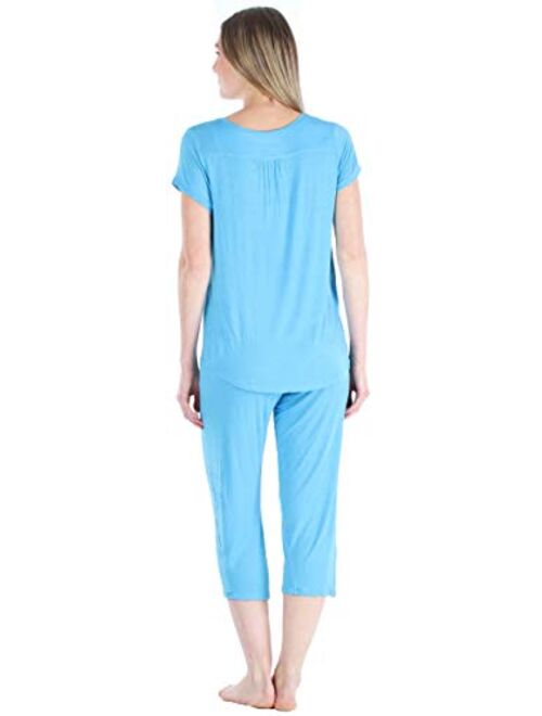 Pajama Heaven Women's Bamboo Jersey Pajama Sleepwear