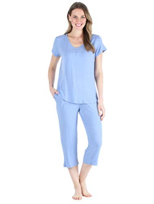 Pajama Heaven Women's Bamboo Jersey Pajama Sleepwear