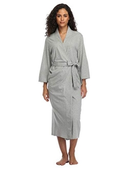 Women's Soft Robes Long Bath Robes Cotton Kimonos Sleepwear Dressing Gown,Solid Color