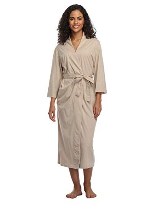 Women's Soft Robes Long Bath Robes Cotton Kimonos Sleepwear Dressing Gown,Solid Color