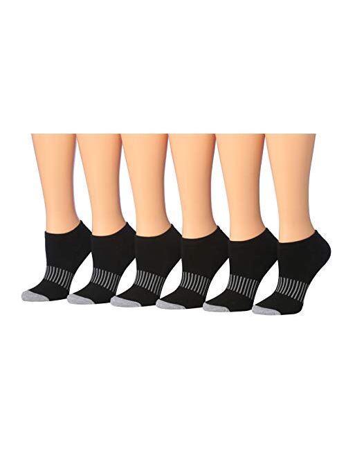 Tipi Toe Women's 6-Pairs Low Cut Athletic Sport Peformance Socks