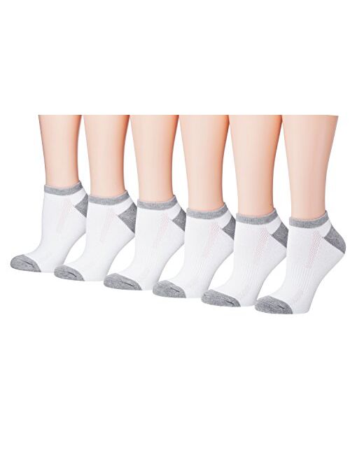 Tipi Toe Women's 6-Pairs Low Cut Athletic Sport Peformance Socks